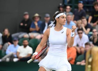 Caroline Garcia beat Shuai Zhang in the third round to reach the round of 16 at Wimbledon.

