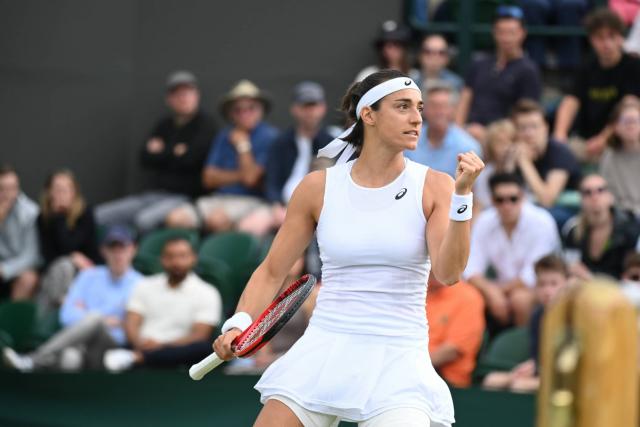 Caroline Garcia beat Shuai Zhang in the third round to reach the round of 16 at Wimbledon.

