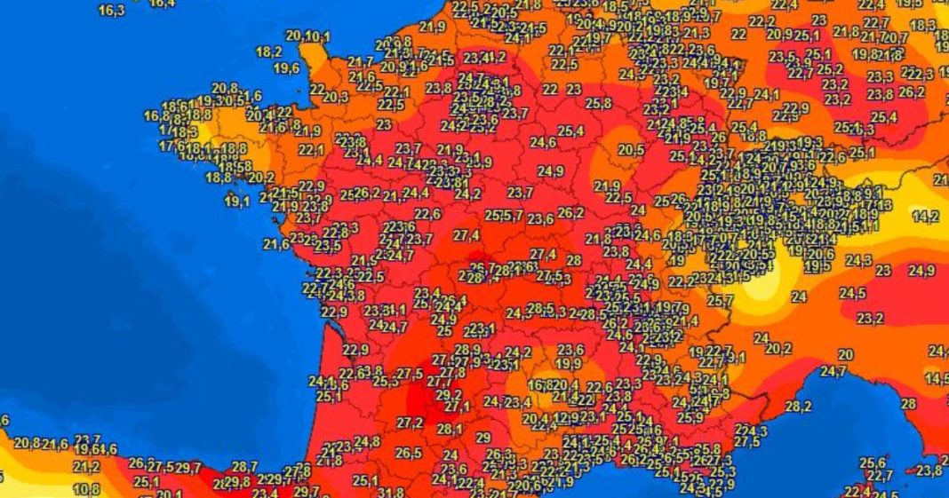  Climate crisis, record temperatures in Europe on Halloween: in France 33 degrees in Lyon, 32 degrees in Spain.  And new peaks also in Sweden

